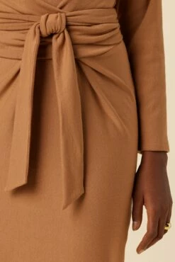 Russo Luxe Fleece Dress - Camel 9 Russo Luxe Fleece Dress - Camel -AMOUR VERT Sales 28 0050R1 Russo Camel 4