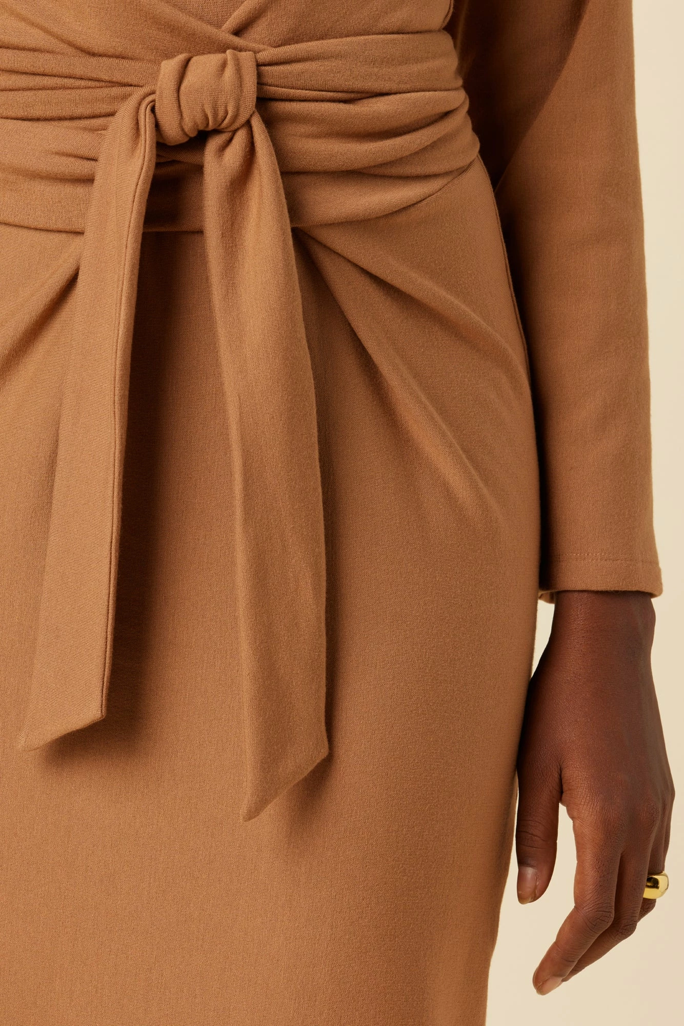 Russo Luxe Fleece Dress - Camel 6 Russo Luxe Fleece Dress - Camel - Image 4