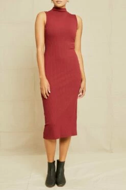 Lux Sleeveless Dress - Mulberry