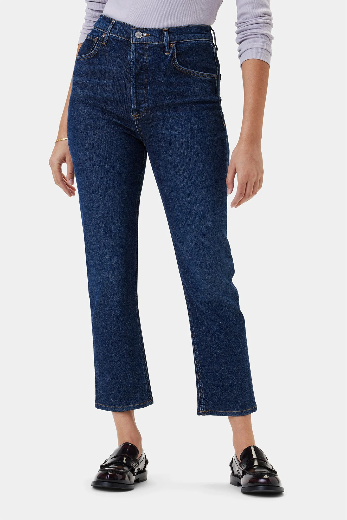 AGOLDE Riley High Rise Straight Crop Jean - Divided 3 AGOLDE Riley High Rise Straight Crop Jean - Divided