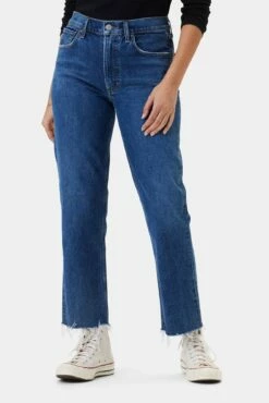 AGOLDE Kye Mid Rise Straight Crop Jean - Mirage