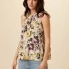 Dahlia Washable Silk Blouse - Isabella Floral -AMOUR VERT Sales 4201 Dahlia Silk Isabella Floral 1
