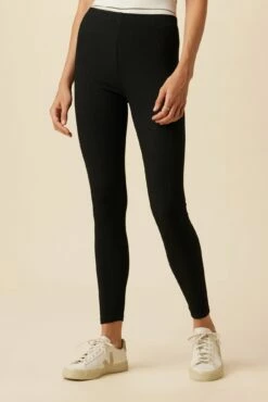 Magda Paris Rib Leggings - Black 9 Magda Paris Rib Leggings - Black -AMOUR VERT Sales 4700 Magda Legging Black 1