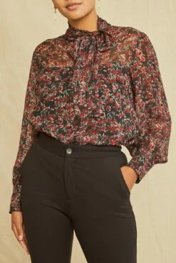 Lorenza Nouveau Silk Blouse