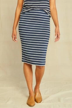 Yuma Dream Knit Skirt - Basque Stripe