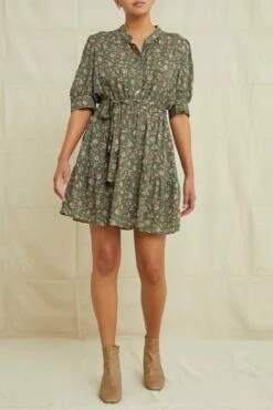 Malta Ecovero Dress - Lago Green