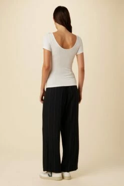 Jenna Reverie Knit Tee - White -AMOUR VERT Sales 7028 Jenna White 3