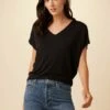 Mayr Dream Knit Tee - Black -AMOUR VERT Sales 7044 Mayr Black 1