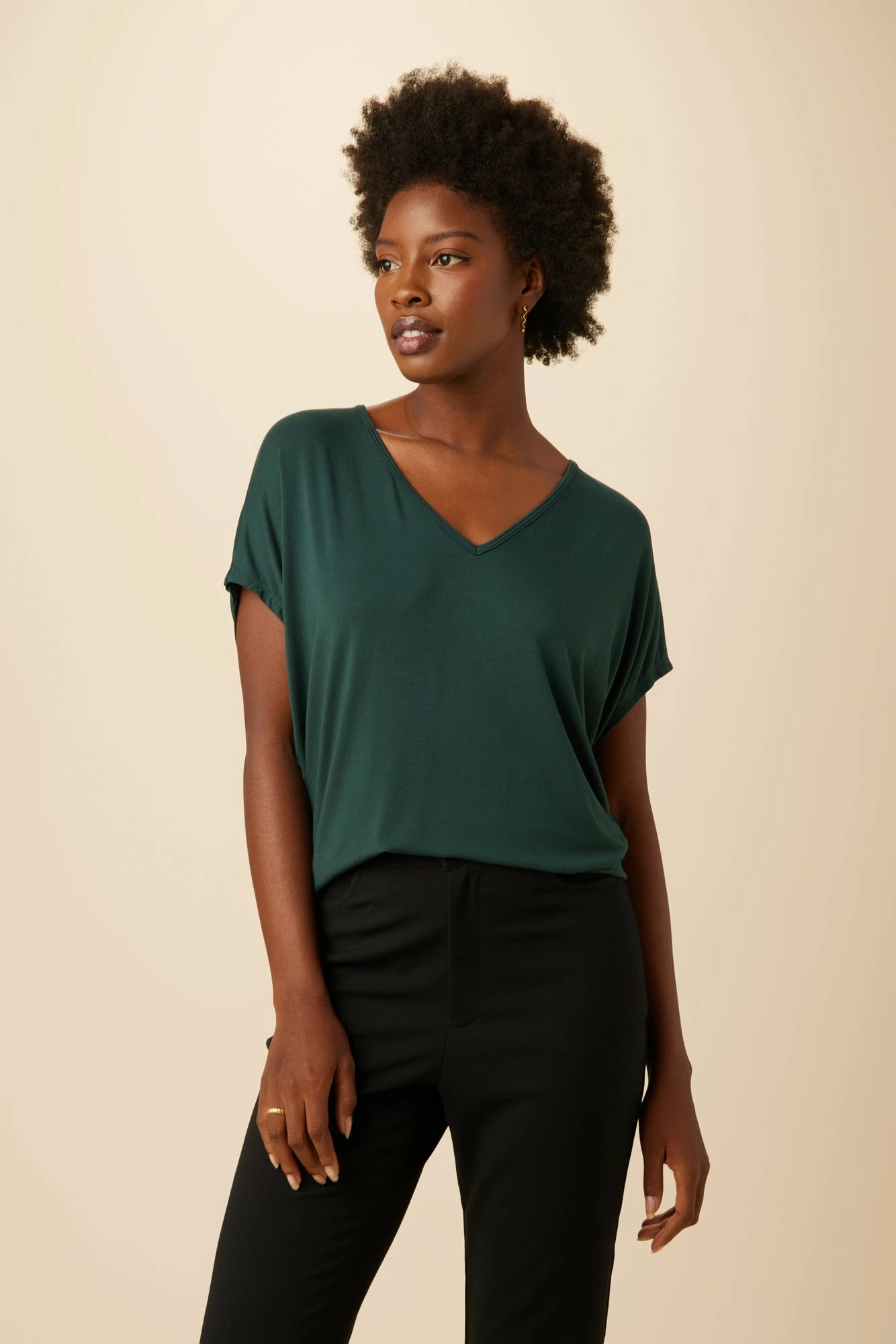 Mayr Dream Knit Tee - Darkest Spruce 3 Mayr Dream Knit Tee - Darkest Spruce