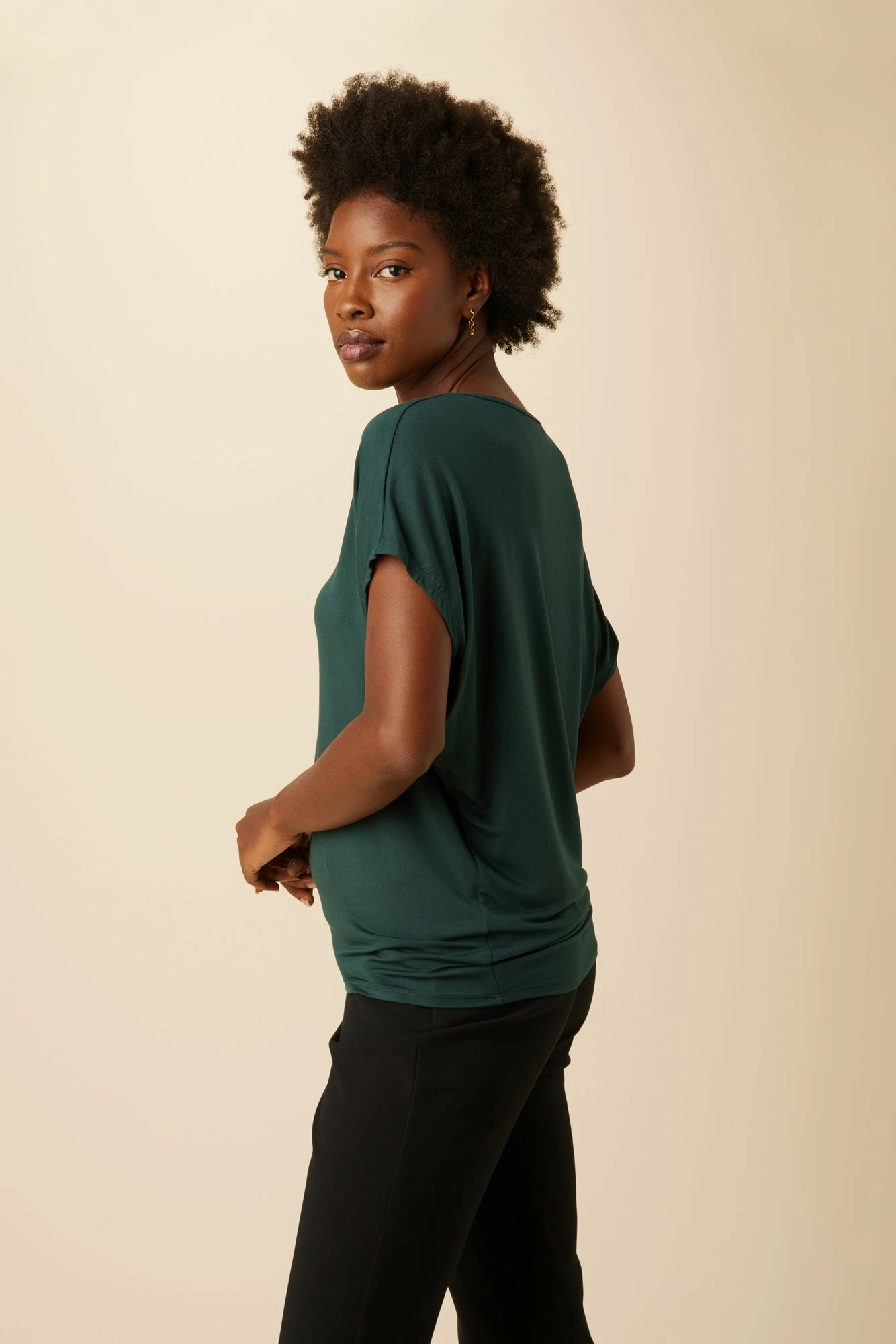 Mayr Dream Knit Tee - Darkest Spruce 4 Mayr Dream Knit Tee - Darkest Spruce - Image 2