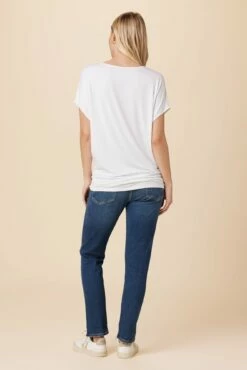 Mayr Dream Knit Tee - White -AMOUR VERT Sales 7044 Mayr White 3 babe4162 e19f 4f6c ba78 aa93c73af918