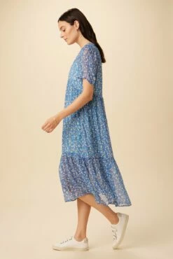 Ravello Nouveau Silk Dress - Brooklyn Floral -AMOUR VERT Sales 7545 Ravello Brooklyn 2