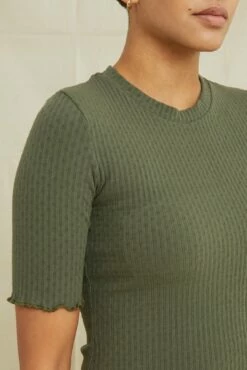 Mylene Pointelle Rib Dress - Calla Green -AMOUR VERT Sales 7550MyleneCallaGreen 1033 web 25dfa4ca 6988 4ed4 a390 ee4789acf4e9