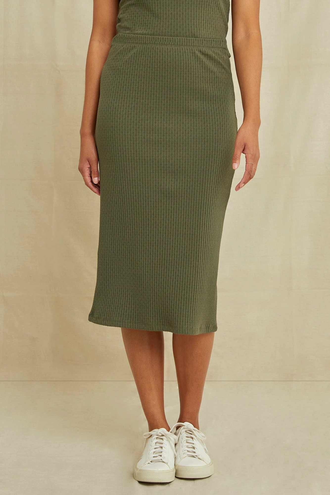 Sloane Pointelle Rib Skirt - Calla Green 3 Sloane Pointelle Rib Skirt - Calla Green