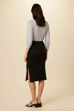 Vindy Sweater Knit Skirt - Black -AMOUR VERT Sales 7606 Vindy Swit Black 3