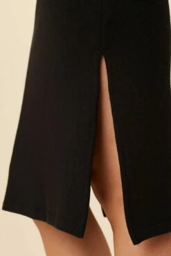 Vindy Sweater Knit Skirt - Black -AMOUR VERT Sales 7606 Vindy Swit Black 4