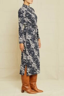 Castile Sweater Knit Dress -AMOUR VERT Sales 7607 Castile Sweater Dress Lola Floral 9868 web