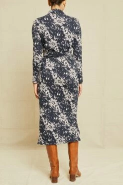 Castile Sweater Knit Dress -AMOUR VERT Sales 7607 Castile Sweater Dress Lola Floral 9888 web