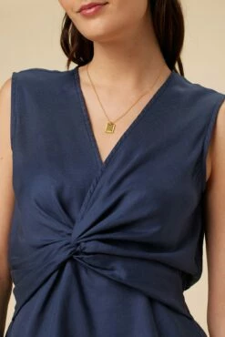 Clemence Tencel Blouse - Indigo -AMOUR VERT Sales 7906 Clemence Indigo 4