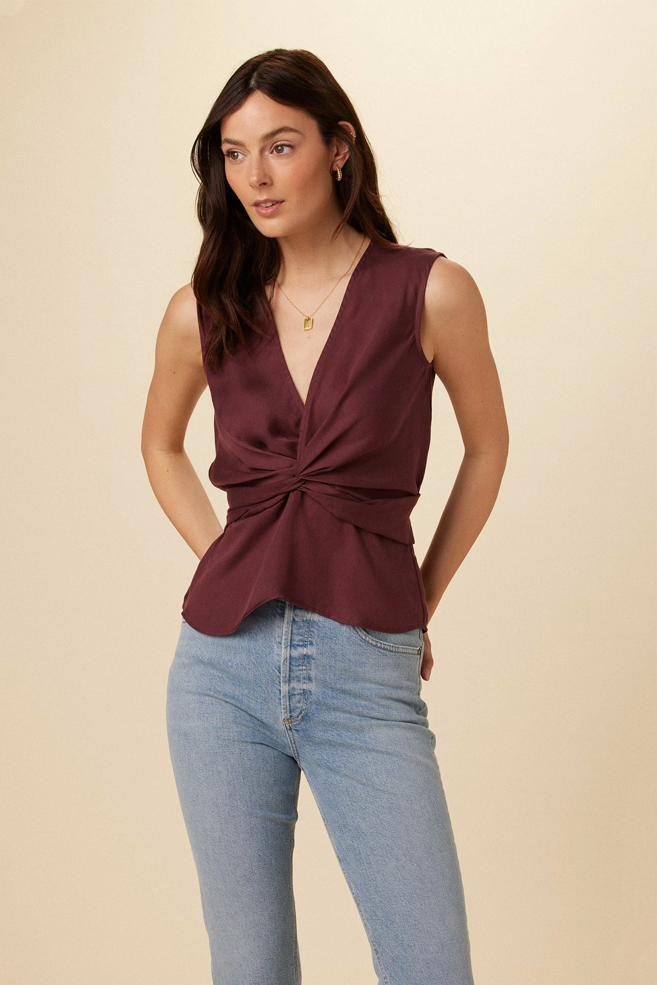 Clemence Tencel Blouse - Sepia 3 Clemence Tencel Blouse - Sepia