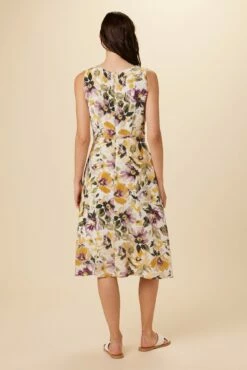 Margot Washable Silk Dress - Isabella Floral -AMOUR VERT Sales 7910 Margot Silk Isabella Floral 3