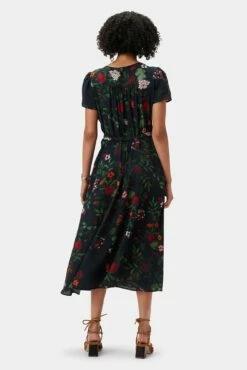 Ellie Washable Silk Dress - Osaka Floral 9 Ellie Washable Silk Dress - Osaka Floral -AMOUR VERT Sales 7912 Ellie Osaka 3