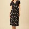 Ellie Washable Silk Dress - Marin Floral -AMOUR VERT Sales 7912 Ellie Silk Marin Floral 1