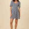 Tamara Reverie Knit Dress - Calico Navy