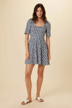 Tamara Reverie Knit Dress - Calico Navy