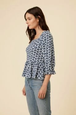 AMOUR VERT Sales -AMOUR VERT Sales 7920 Berenice Calico Navy 2