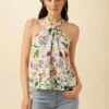 Hayden Washable Silk Blouse - Stella Floral White -AMOUR VERT Sales 7934 Hayden Stella White 1
