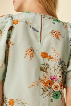 Sylvia Washable Silk Blouse - Cannes Floral 11 Sylvia Washable Silk Blouse - Cannes Floral -AMOUR VERT Sales 7935 Sylvia Silk Cannes Floral 5