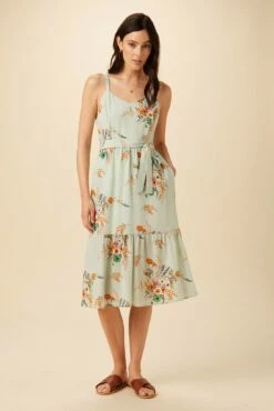 Alessandra Washable Silk Dress - Cannes Floral