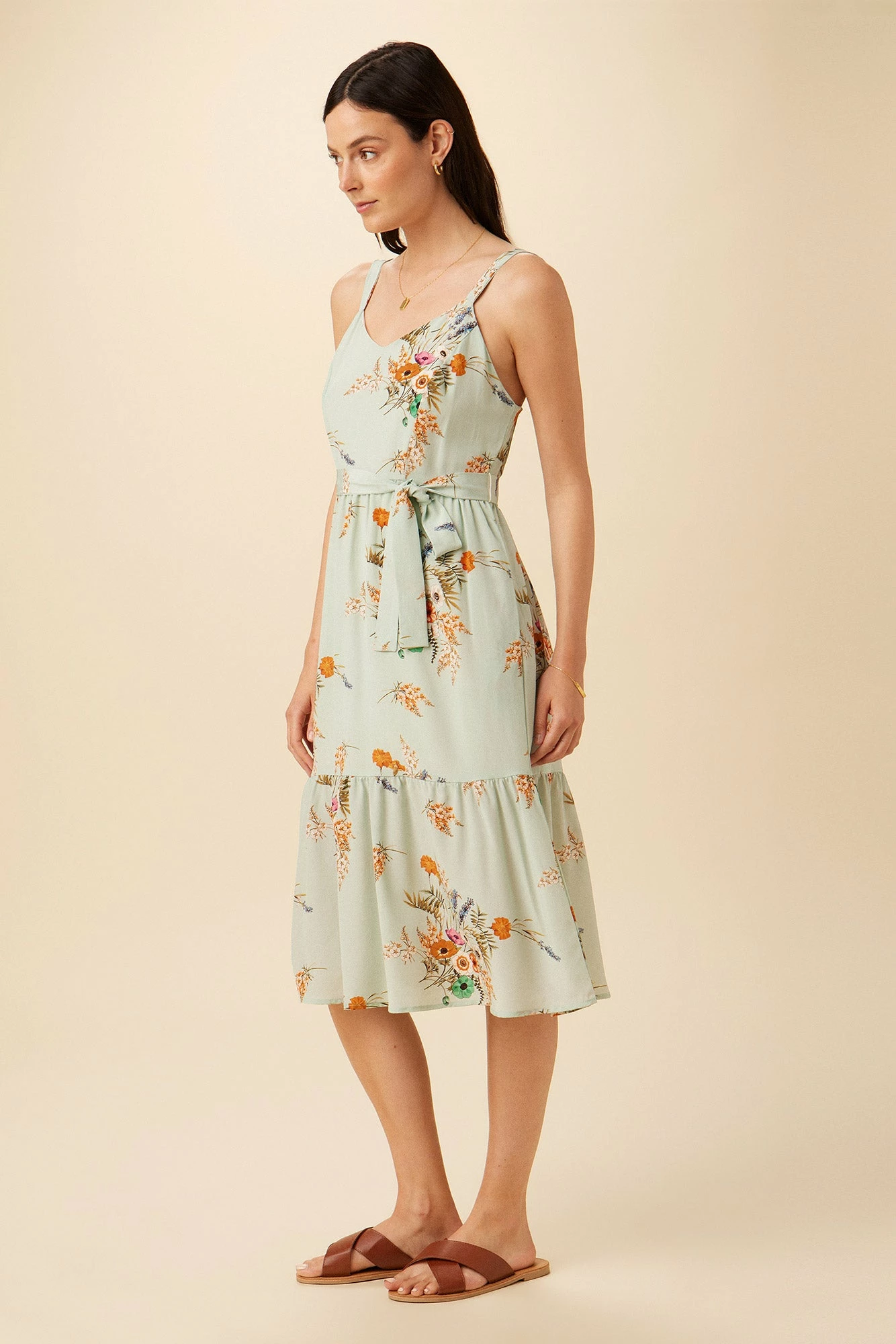 Alessandra Washable Silk Dress - Cannes Floral 4 Alessandra Washable Silk Dress - Cannes Floral - Image 2