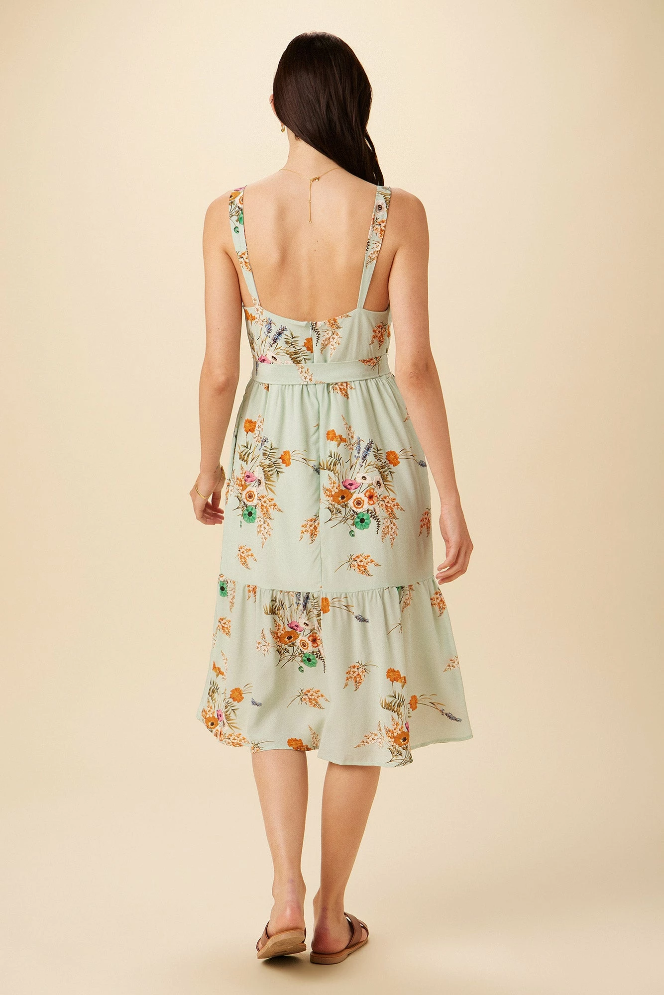 Alessandra Washable Silk Dress - Cannes Floral 5 Alessandra Washable Silk Dress - Cannes Floral - Image 3