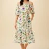 Misha Washable Silk Dress - Stella Floral White -AMOUR VERT Sales 7947 Misha Stella White 1