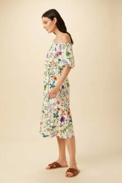 Misha Washable Silk Dress - Stella Floral White -AMOUR VERT Sales 7947 Misha Stella White 2