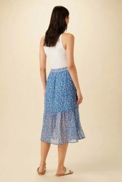 Firenza Nouveau Silk Skirt - Brooklyn Floral -AMOUR VERT Sales 7957 Firenza Brooklyn 3