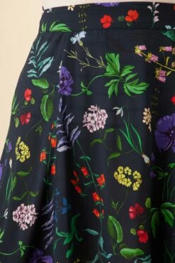 Kendra Ecovero Skirt - Stella Floral Navy -AMOUR VERT Sales 7958 Kendra Stella Navy 4