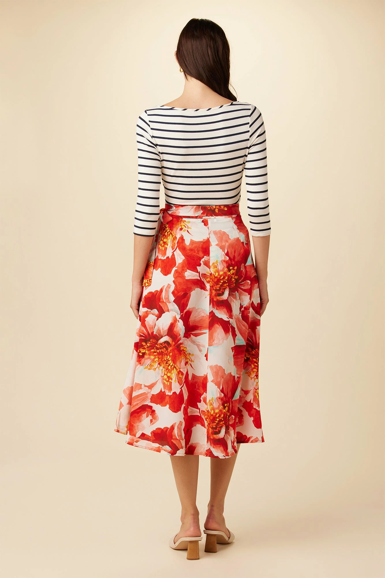 Blaze Washable Silk Wrap Skirt - Begonia 6 Blaze Washable Silk Wrap Skirt - Begonia - Image 4