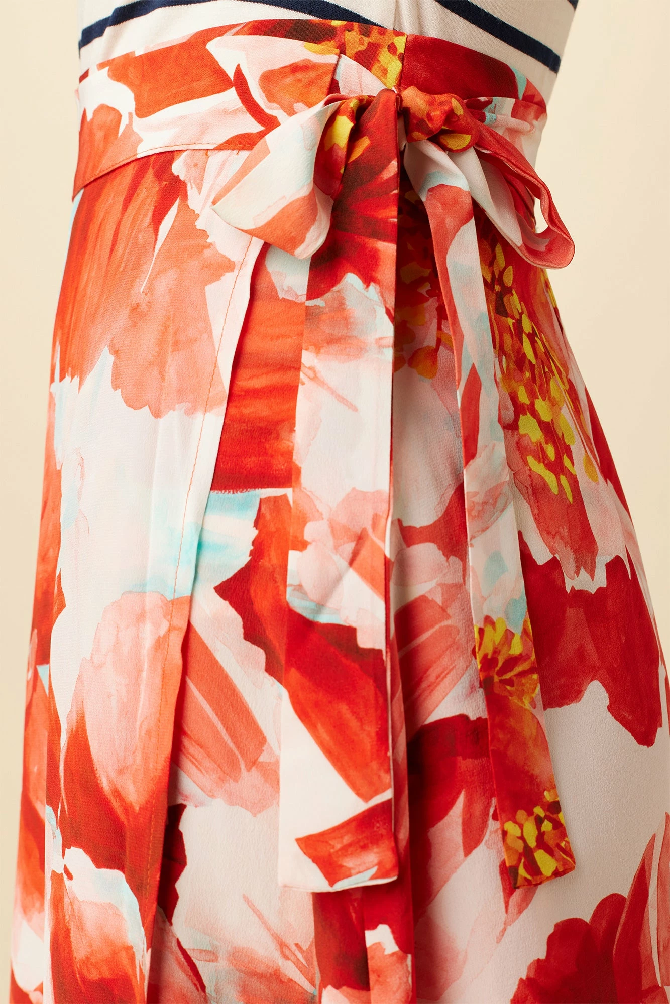 Blaze Washable Silk Wrap Skirt - Begonia 7 Blaze Washable Silk Wrap Skirt - Begonia - Image 5