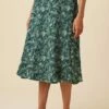 Blaze Washable Silk Wrap Skirt - Green Palm -AMOUR VERT Sales 7965 Wrap Blaze Green Palm 1