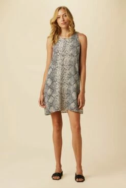 Shanna Washable Silk Dress - Serpentine