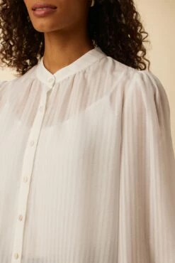 Charlotte Tencel Blouse - White -AMOUR VERT Sales 7975 Charlotte White 4