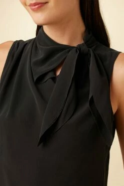 Leyna Washable Silk Blouse - Black -AMOUR VERT Sales 7983 Leyna Black 4