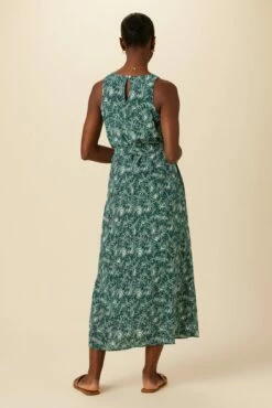 Larsa Washable Silk Dress - Green Palm -AMOUR VERT Sales 7988 Larsa Green Palm 3