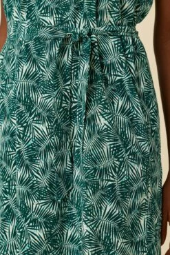 Larsa Washable Silk Dress - Green Palm -AMOUR VERT Sales 7988 Larsa Green Palm 4