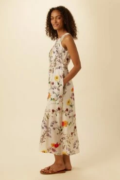 Larsa Washable Silk Dress - Provence Ivory -AMOUR VERT Sales 7988 Larsa Provence Ivory 2