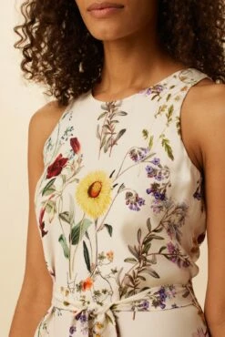 Larsa Washable Silk Dress - Provence Ivory -AMOUR VERT Sales 7988 Larsa Provence Ivory 4