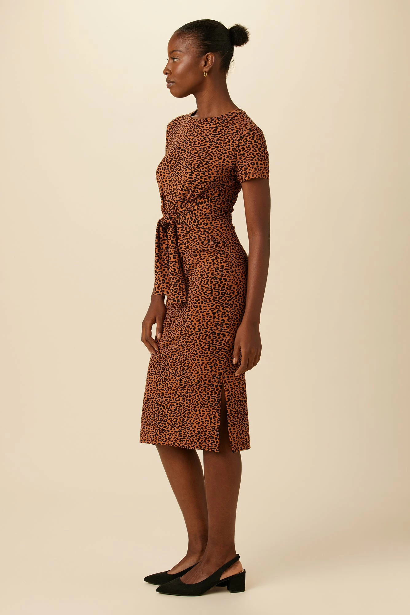 Colombe Reverie Knit Dress - Almond Leopard Print 4 Colombe Reverie Knit Dress - Almond Leopard Print - Image 2